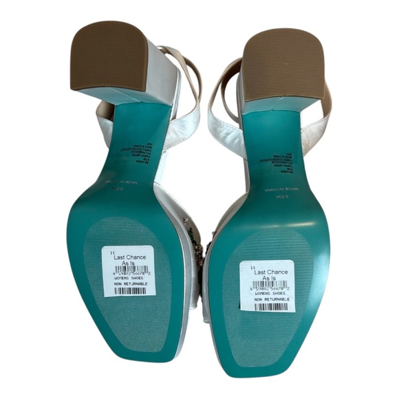 Betsy Johnson ~ Kirra Embellished Sandal in White Mesh Size 9.5M - Picture 8 of 9